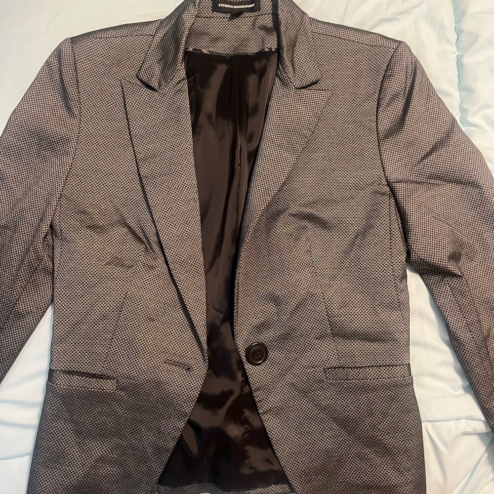 Express Design Studio Size 0 Grey Blazer